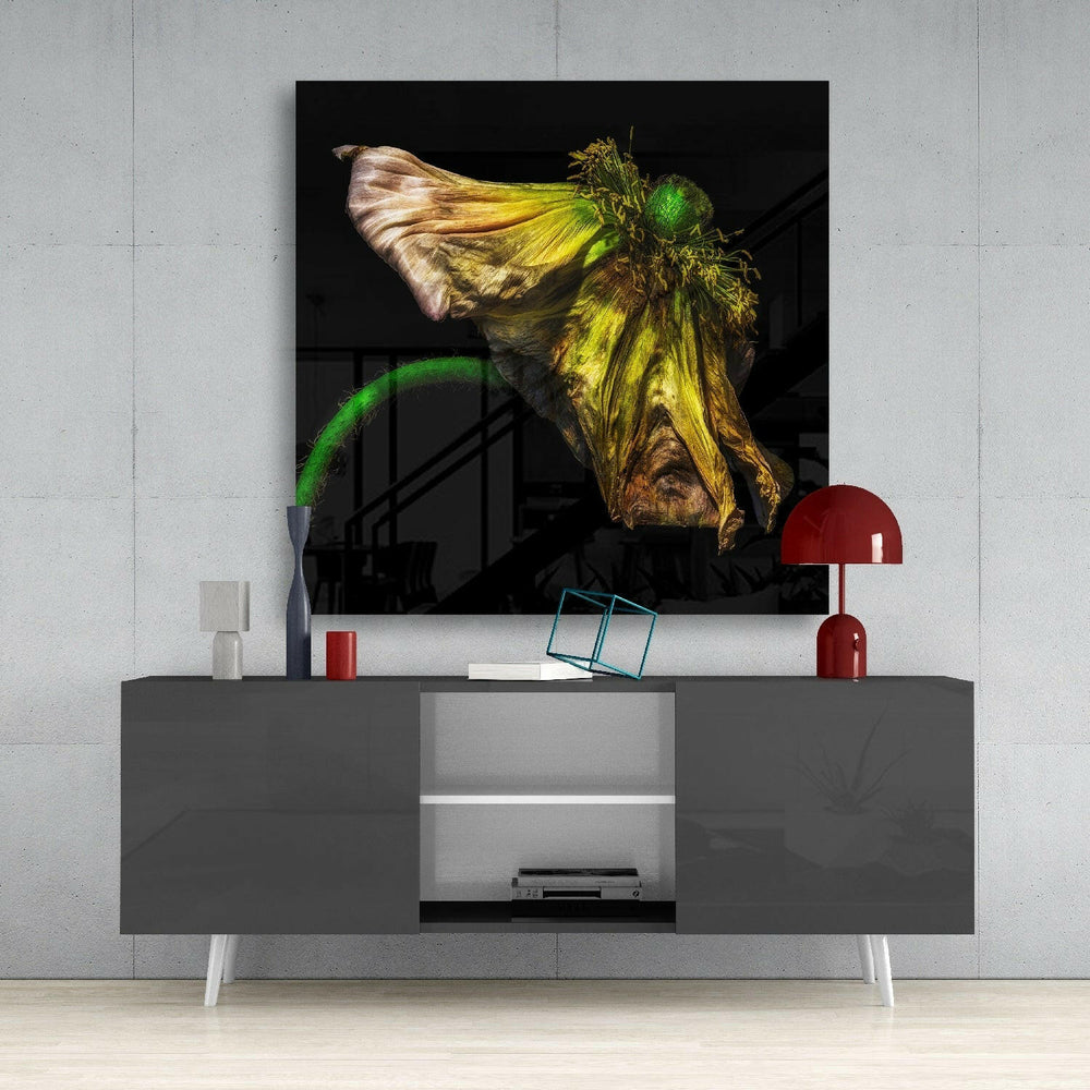 Flower Glass Wall Art.