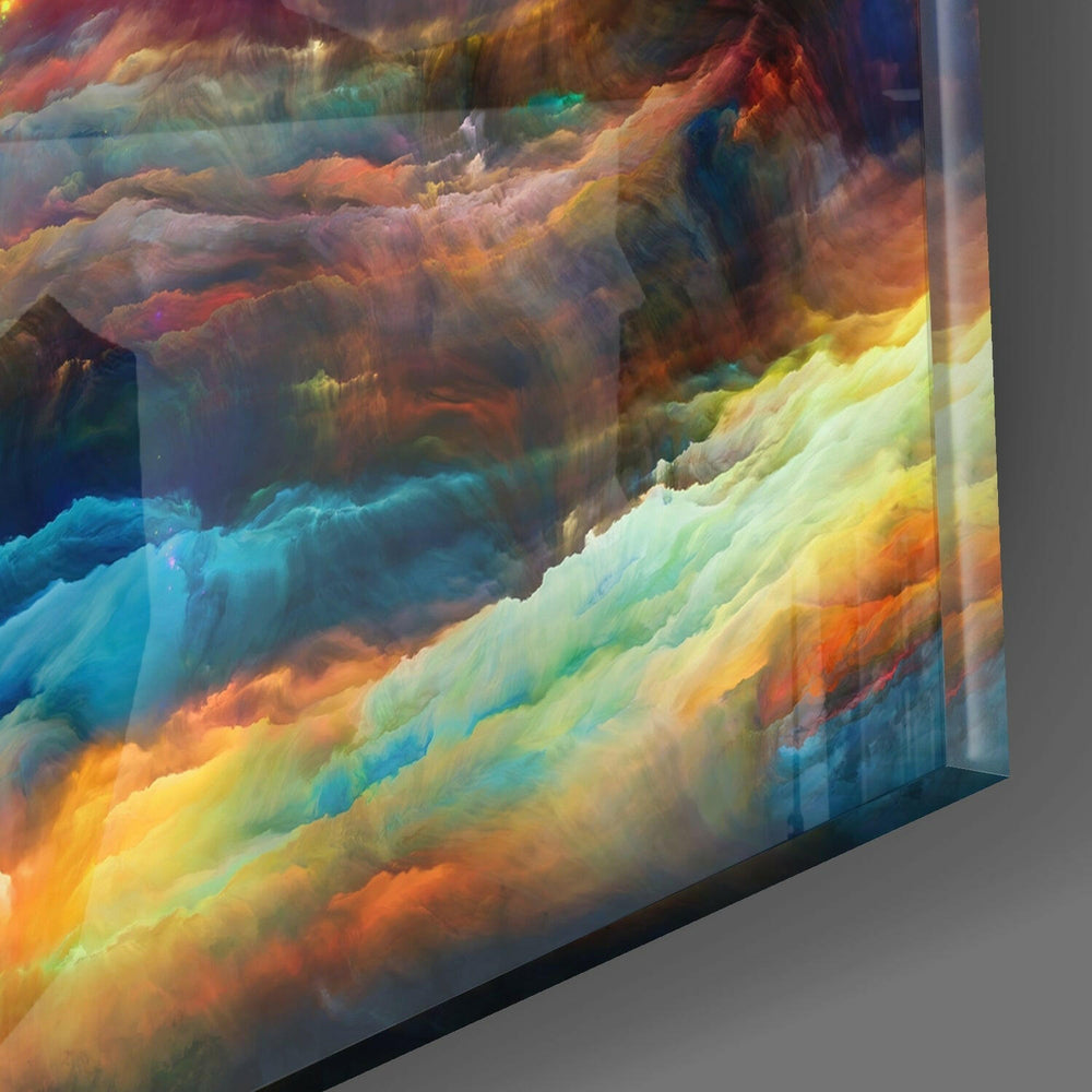Colors of Space Glass Wall Art.