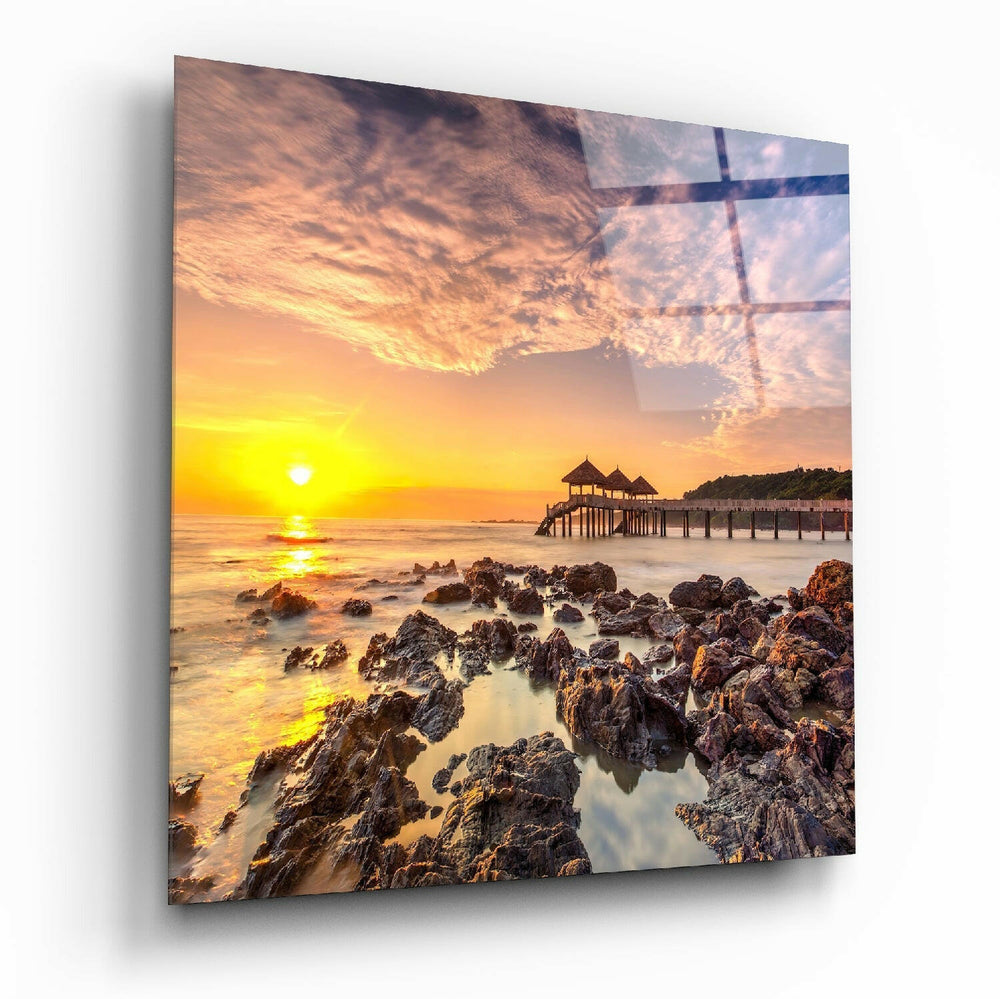 Sunrise Glass Wall Art.