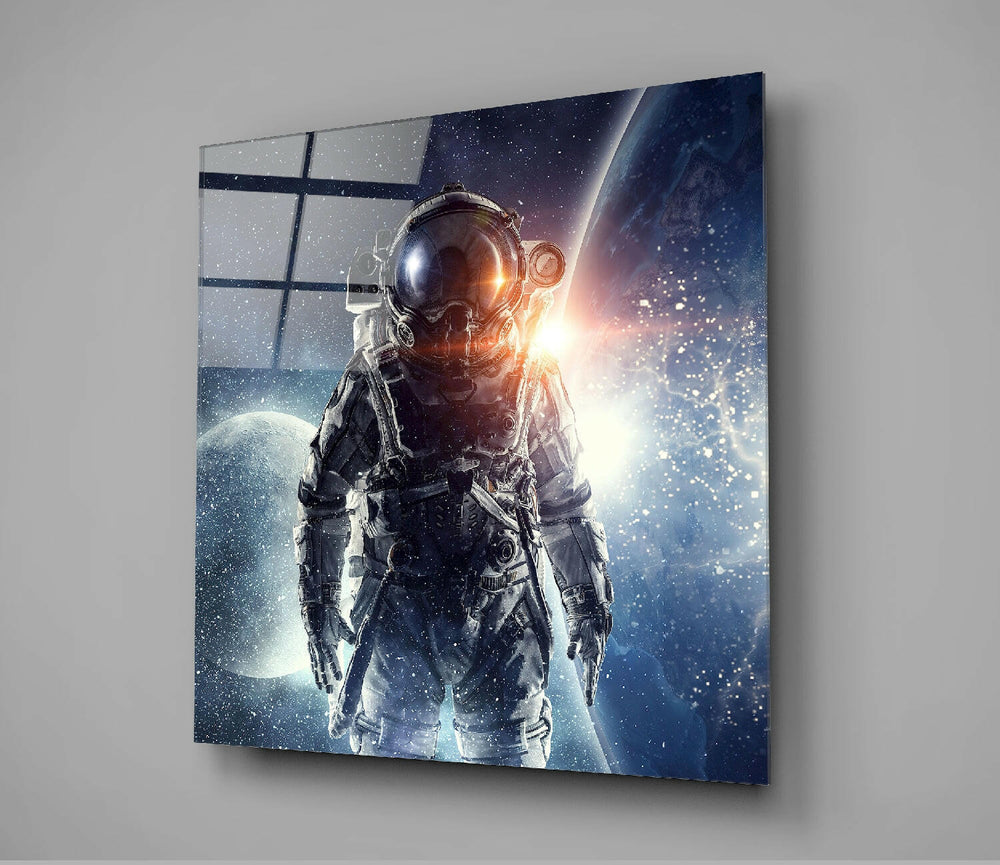 Astronaut Glass Wall Art.