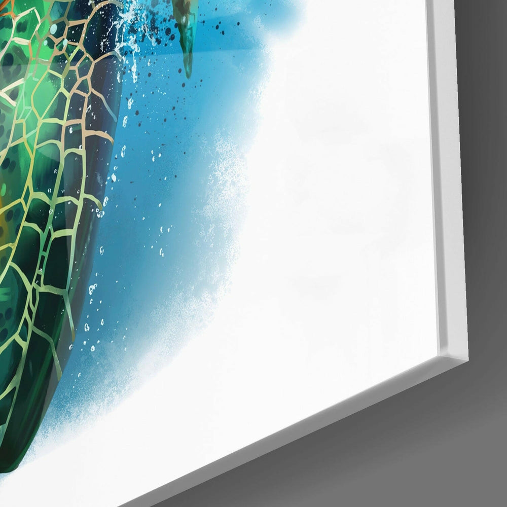 Caretta Caretta Glass Wall Art.