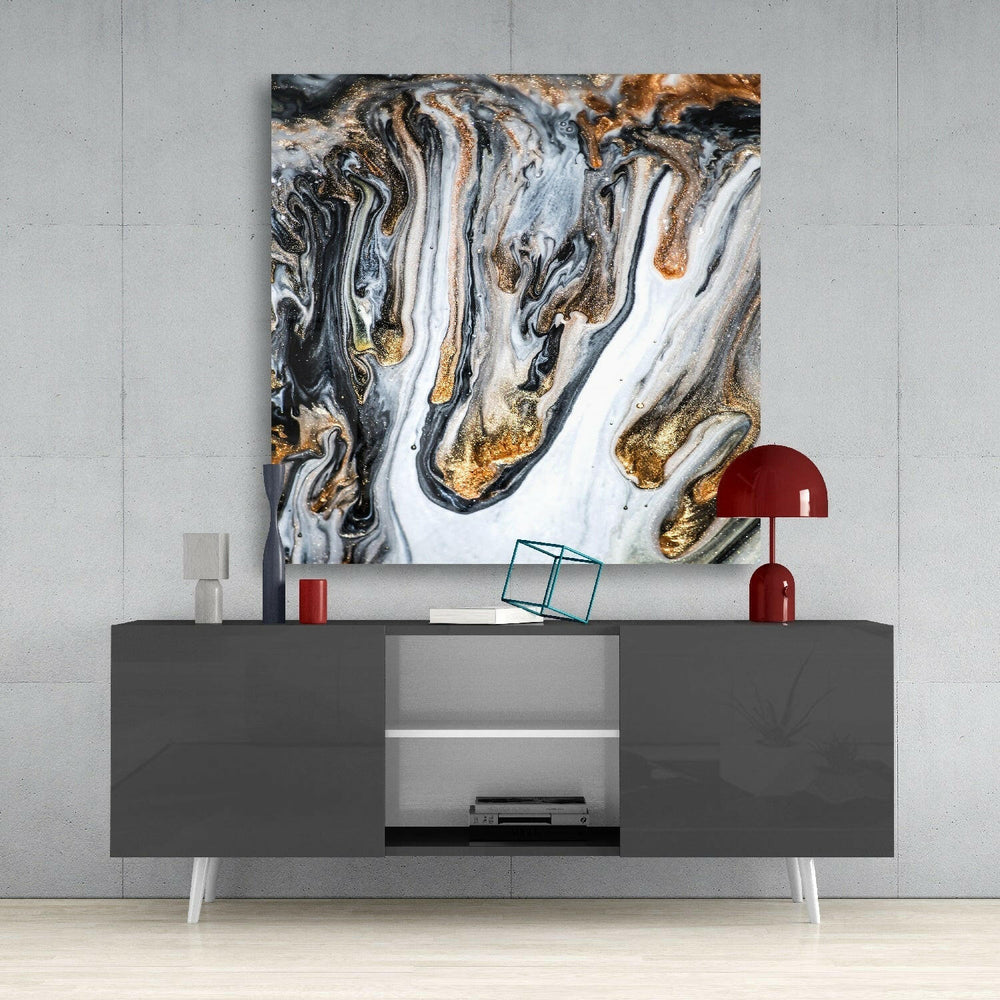 Marble Glass Wall Art.