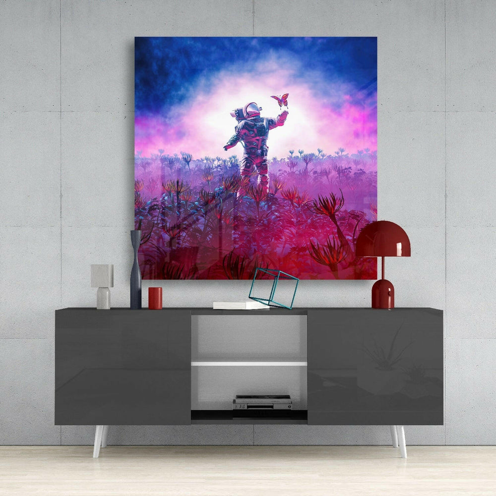 New Worlds Glass Wall Art.