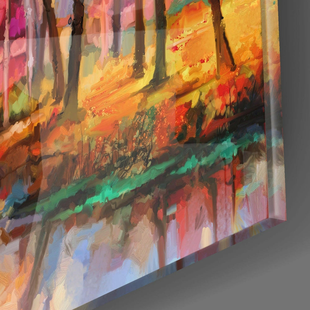 Colors of the Forest Glass Wall Art.