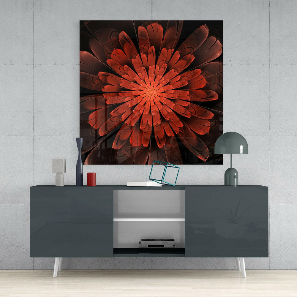 Flower Glass Wall Art | Insigne Art Design.