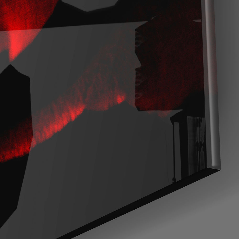 Red Rose Glass Wall Art | Insigne Art Design.