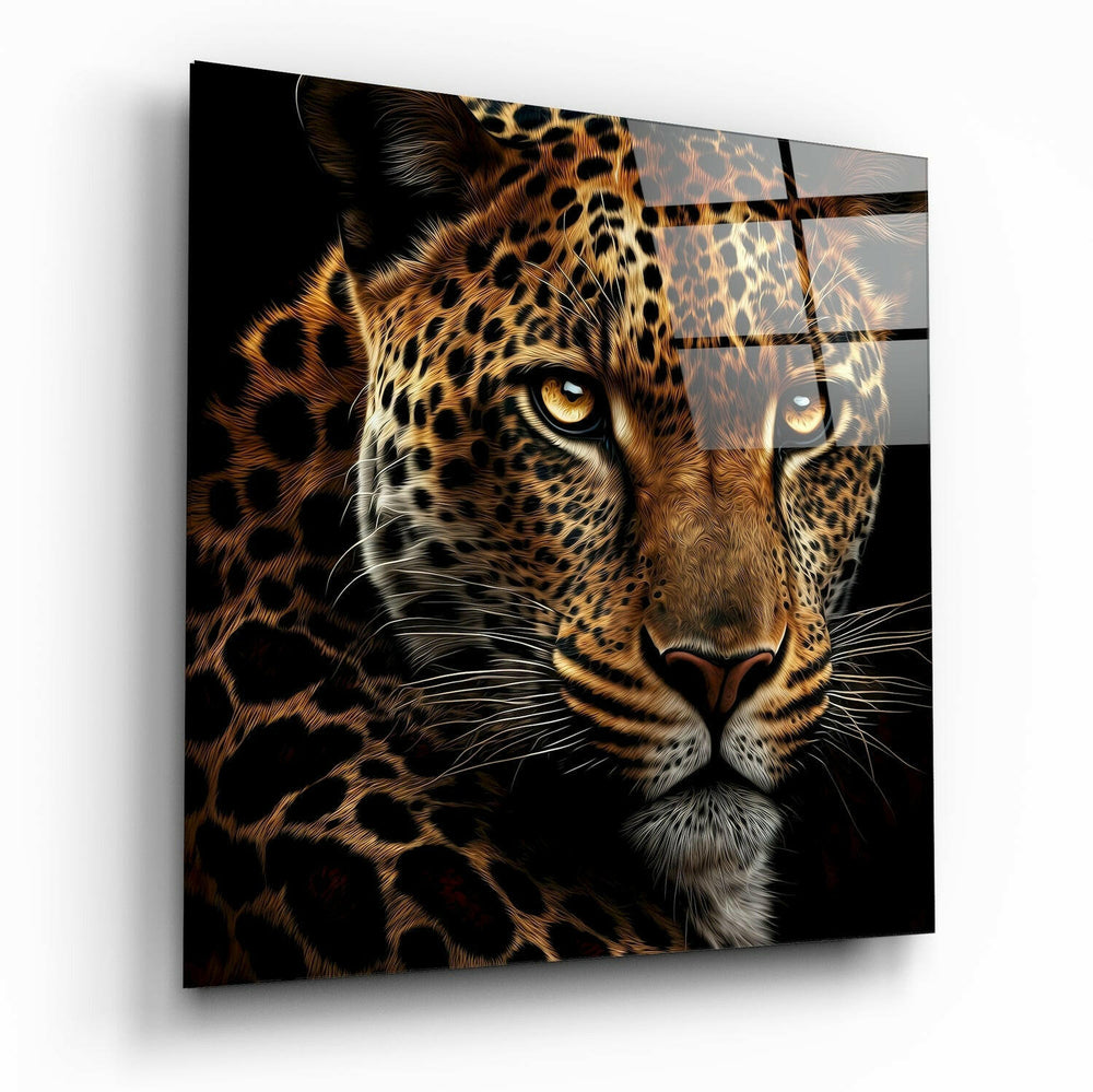 Leopard Glass Wall Art || Designer Collection | Insigne Art Design.