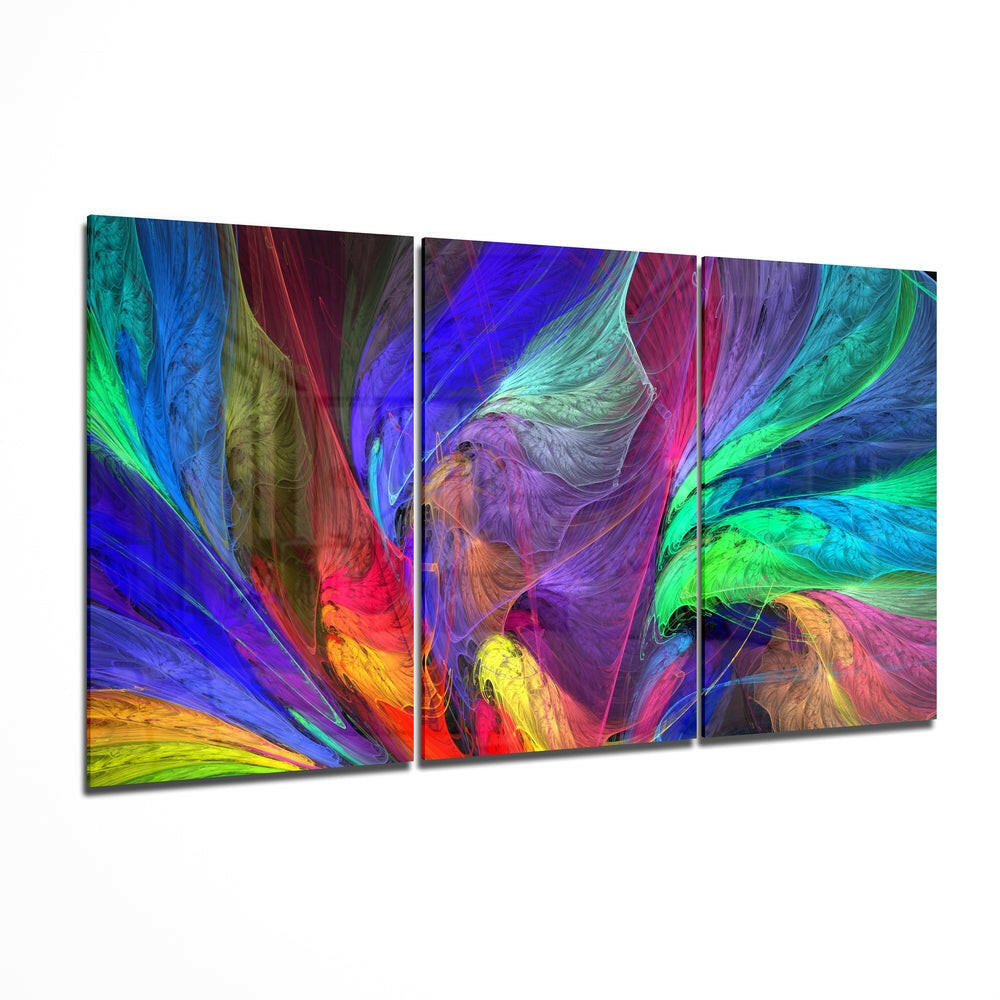Dance of Colors Mega Glass Wall Art.