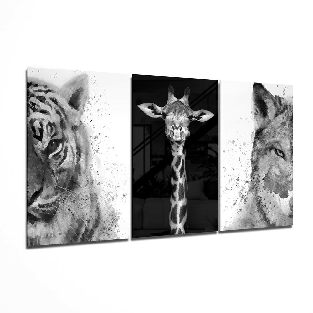 Animals Mega Glass Wall Art.