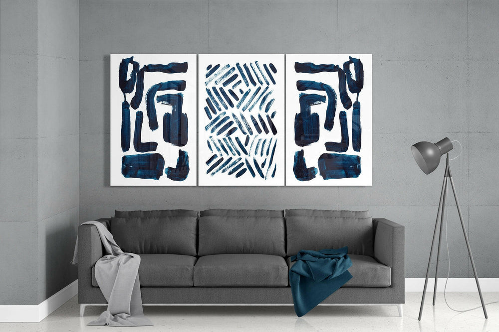 Scandinavian Lines Mega Glass Wall Art.