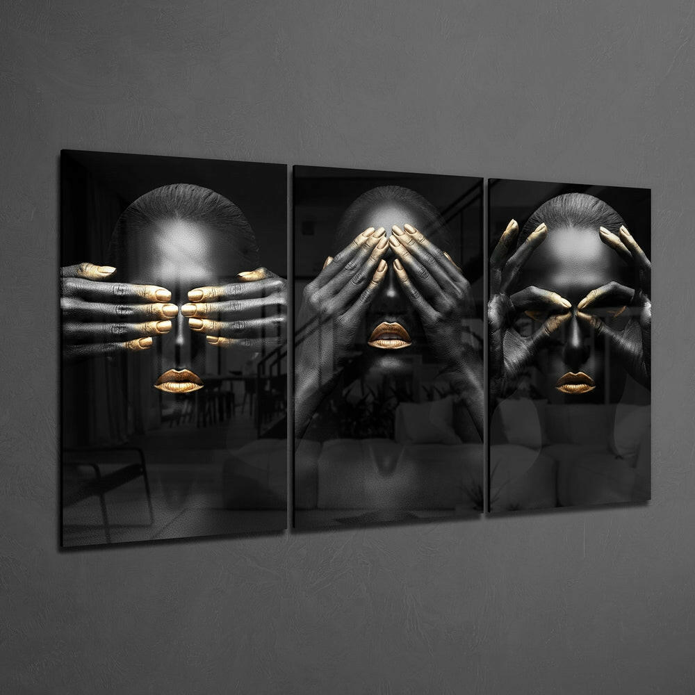 Woman Mega Glass Wall Art.