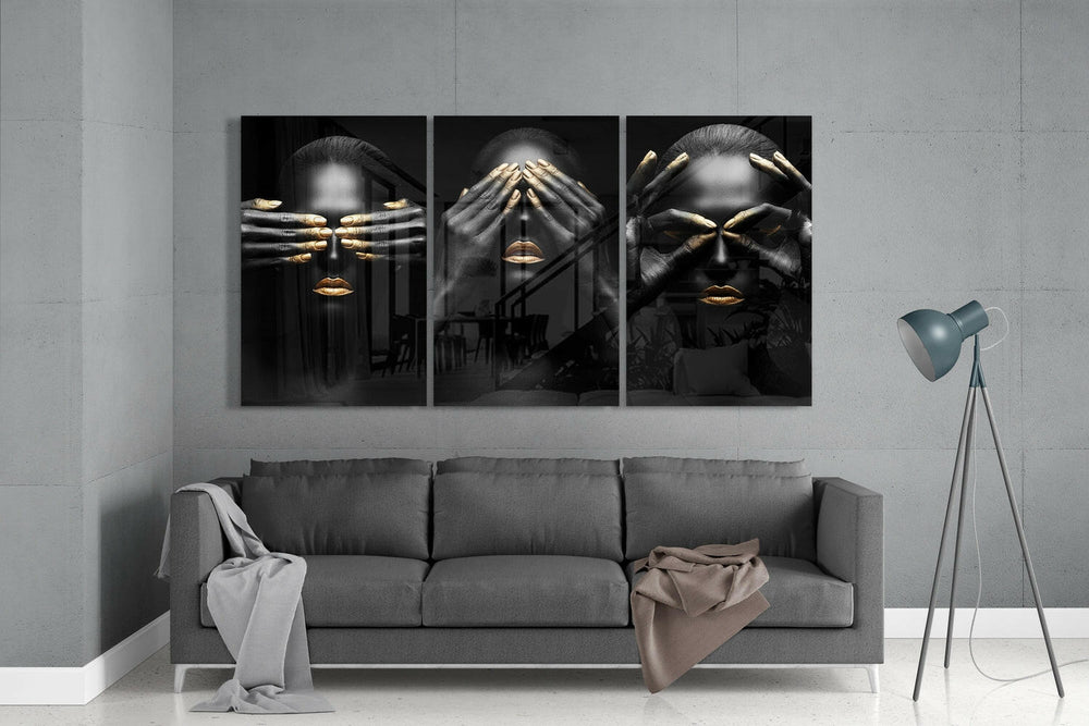 Woman Mega Glass Wall Art.