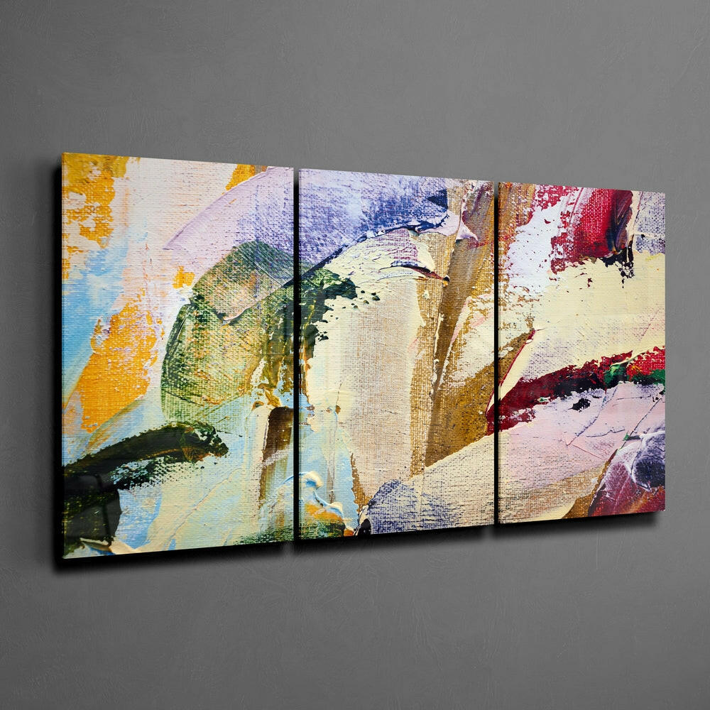 Paint Traces Mega Glass Wall Art.