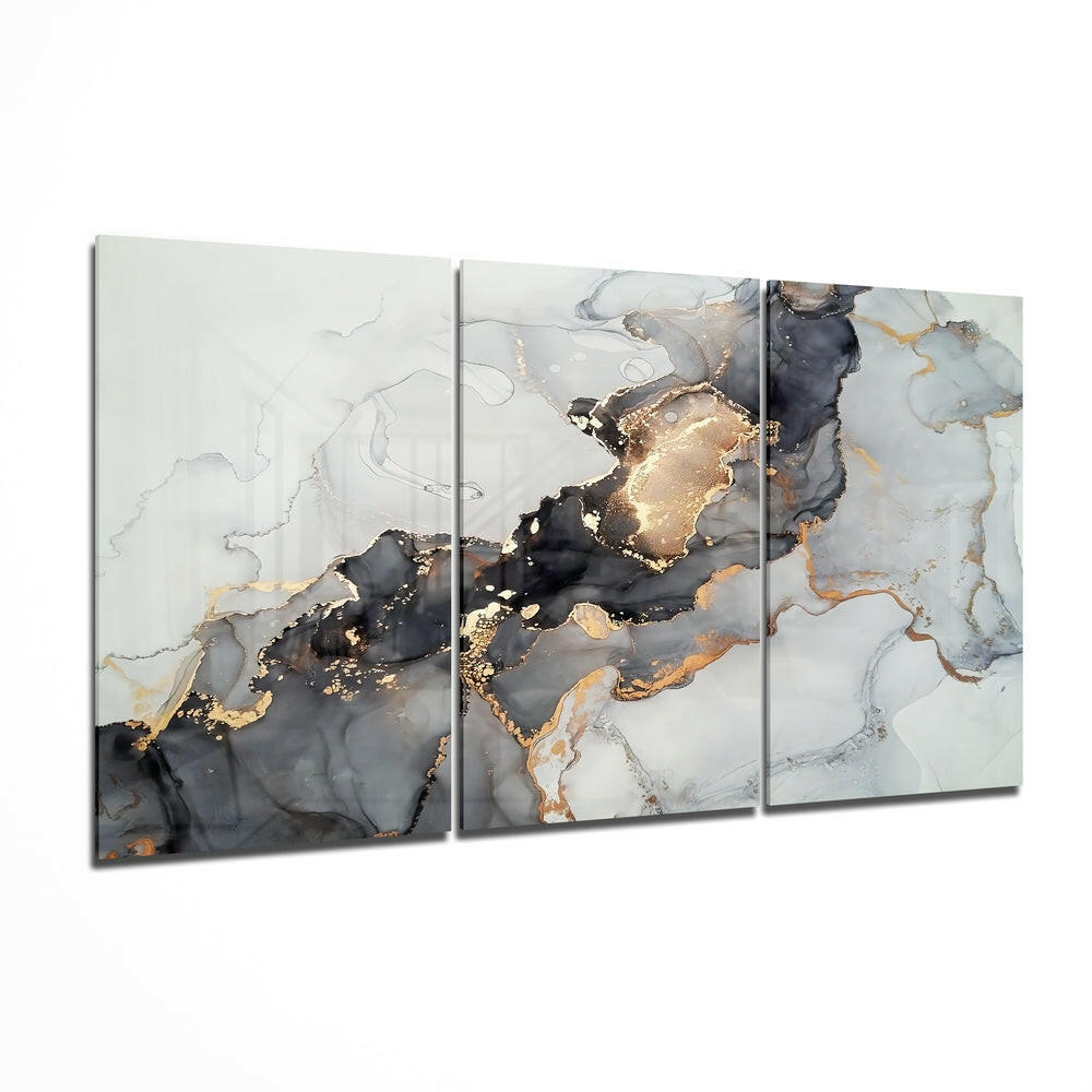 Abstract Glass Wall Art.
