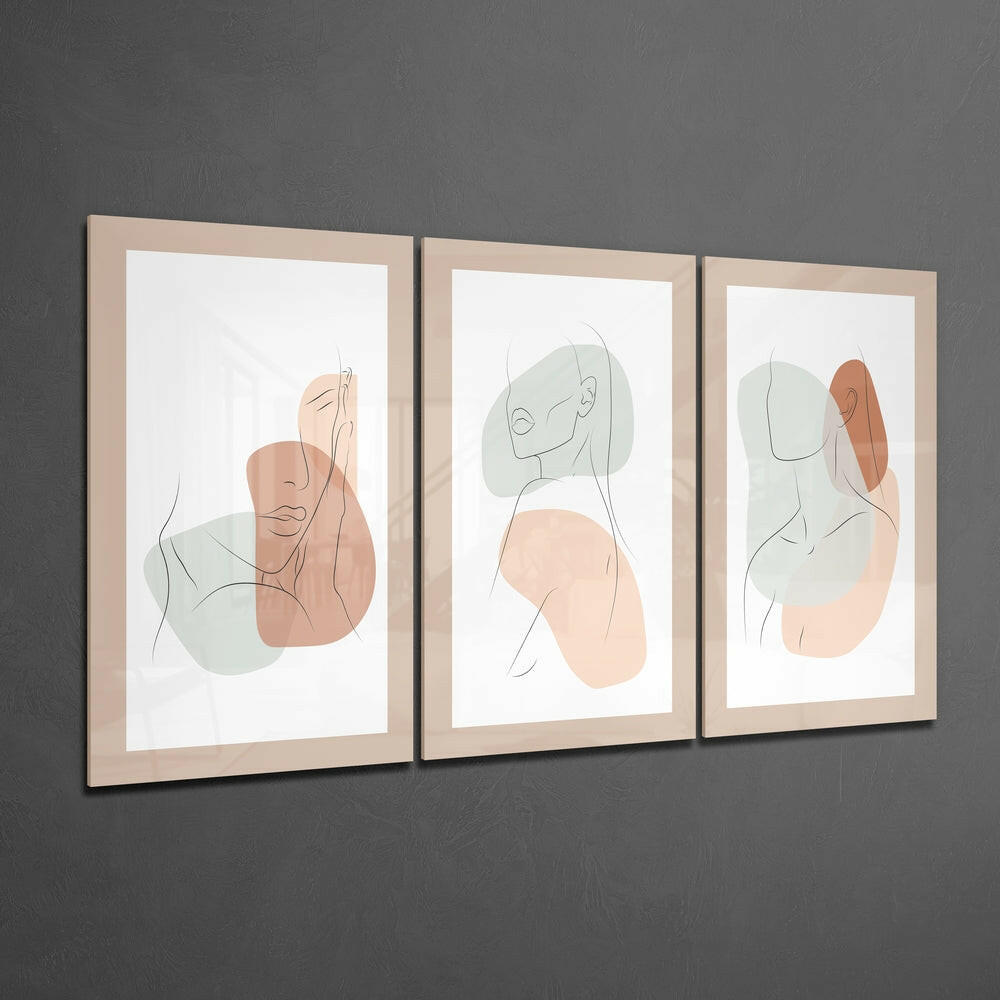 Abstract Shapes 1 Glass Wall Art.