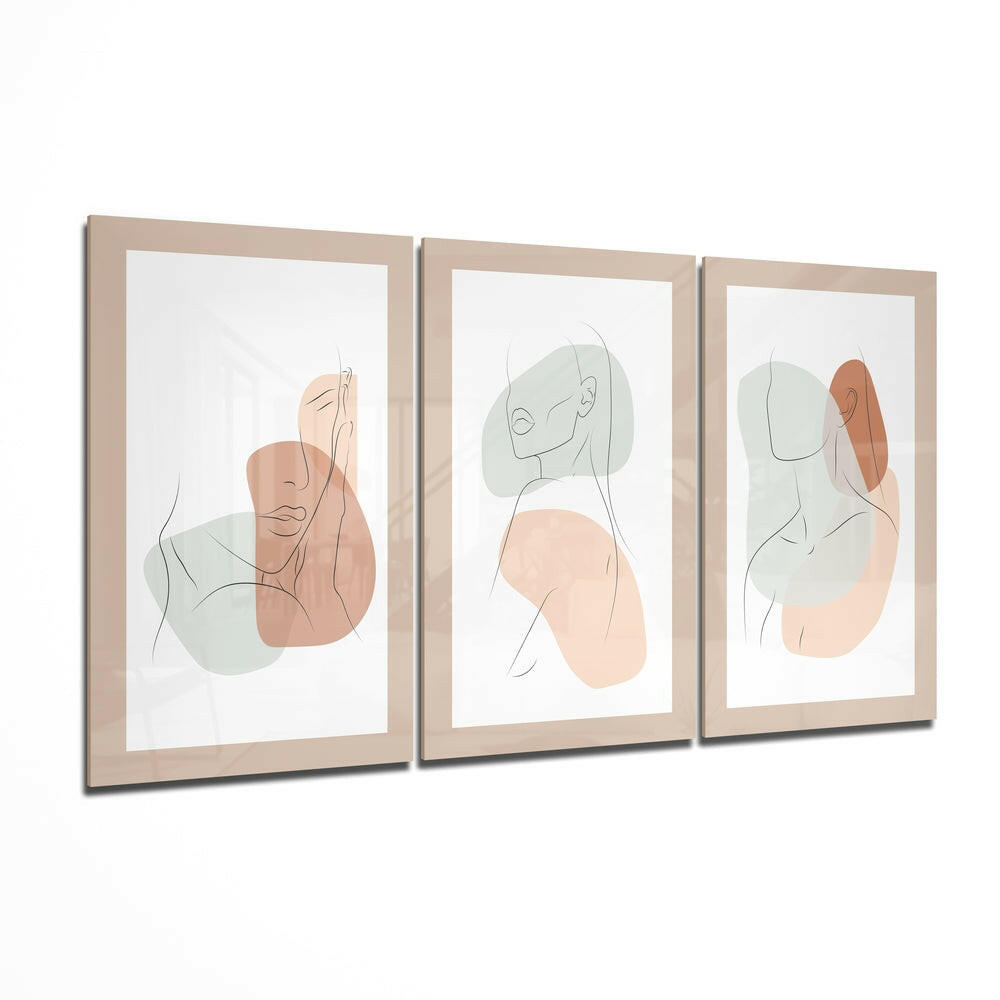 Abstract Shapes 1 Glass Wall Art.