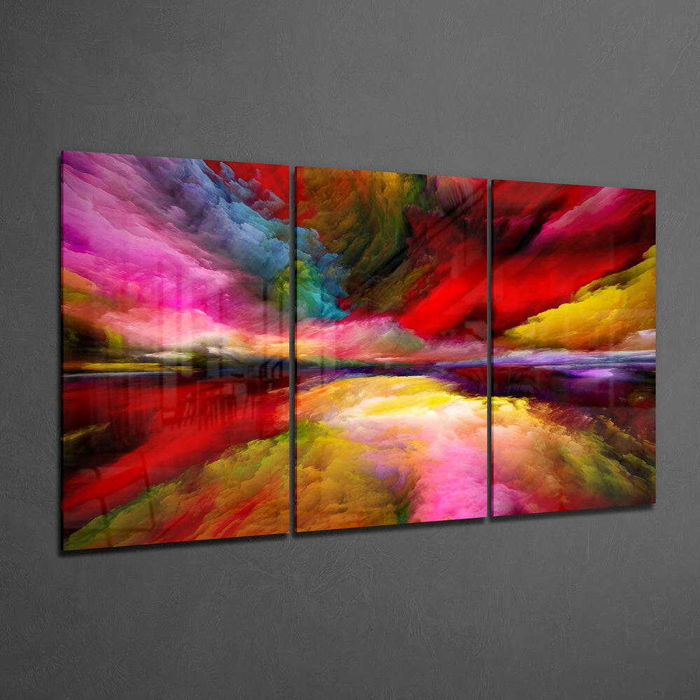 Depth of Colors Glass Wall Art.