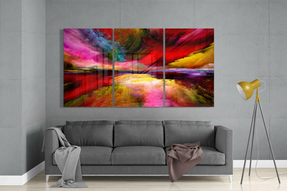 Depth of Colors Glass Wall Art.
