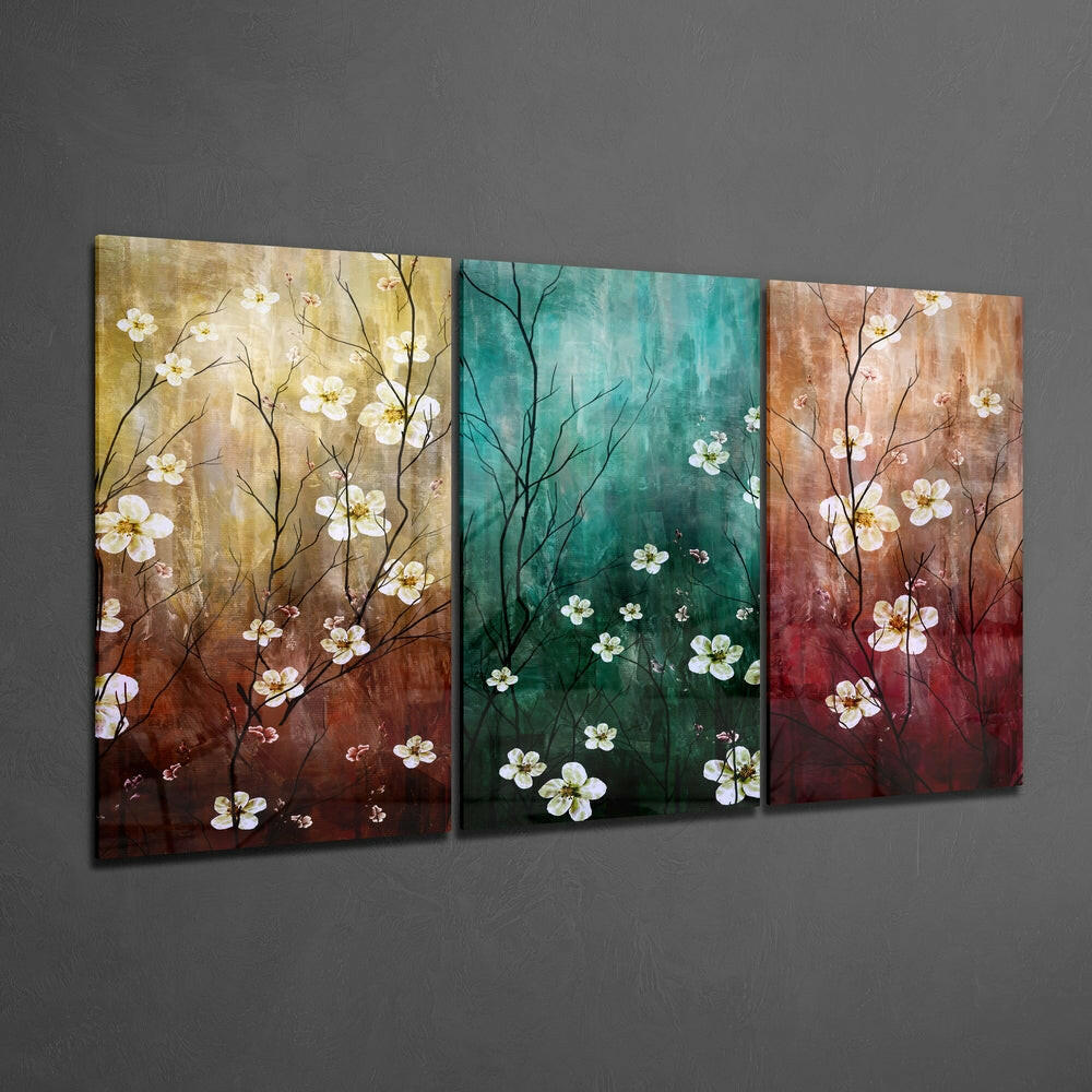Daisies Glass Wall Art.