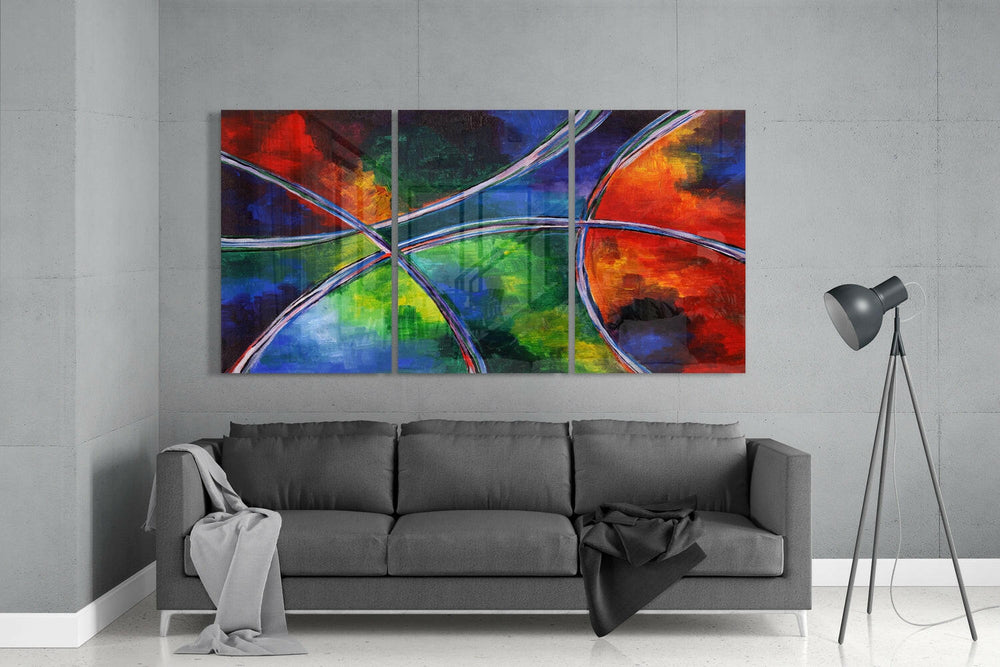 Circle Glass Wall Art.
