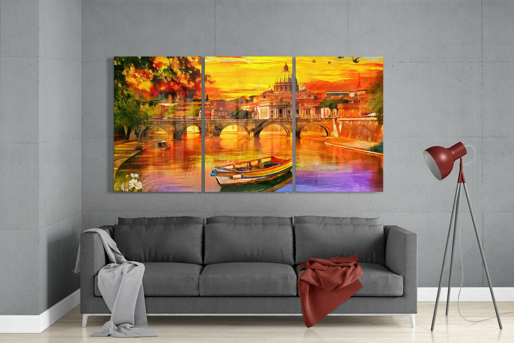 Sunset Glass Wall Art.