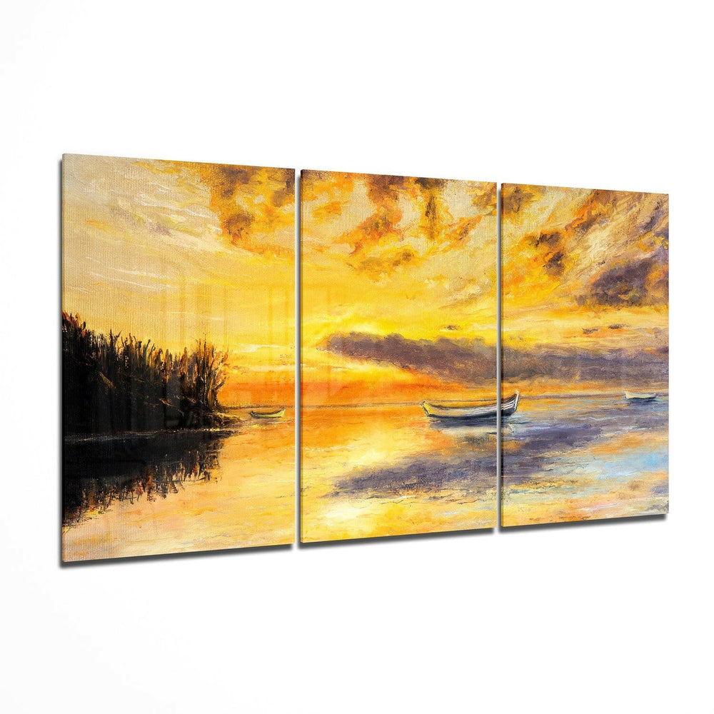 Sunset Glass Wall Art.