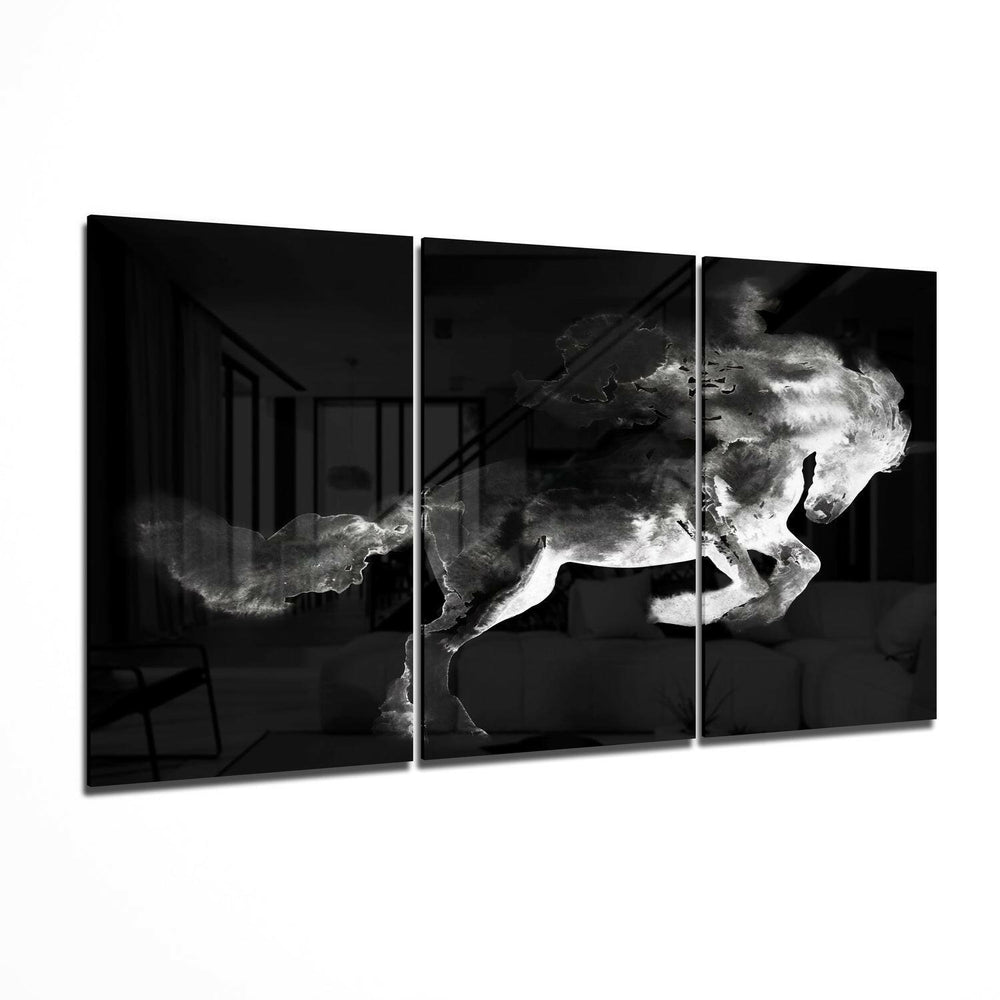Horse Glass Wall Art.