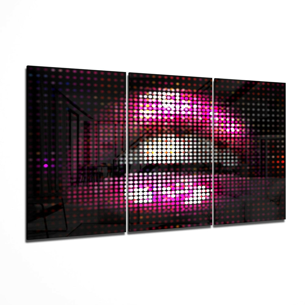 Lips Glass Wall Art.