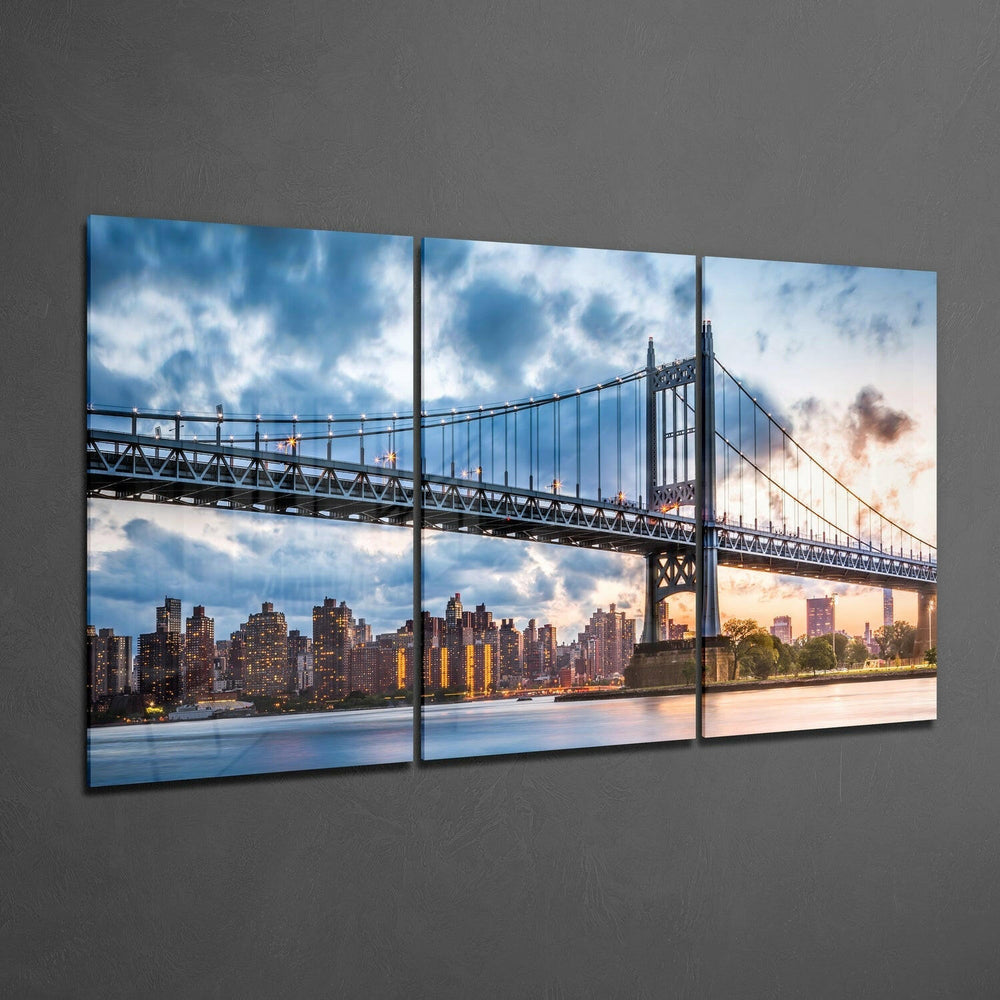 Manhattan Glass Wall Art.