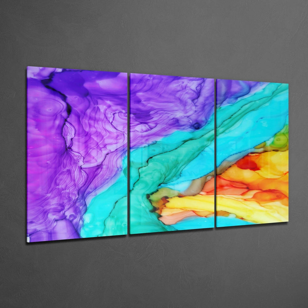 Colors Glass Wall Art.
