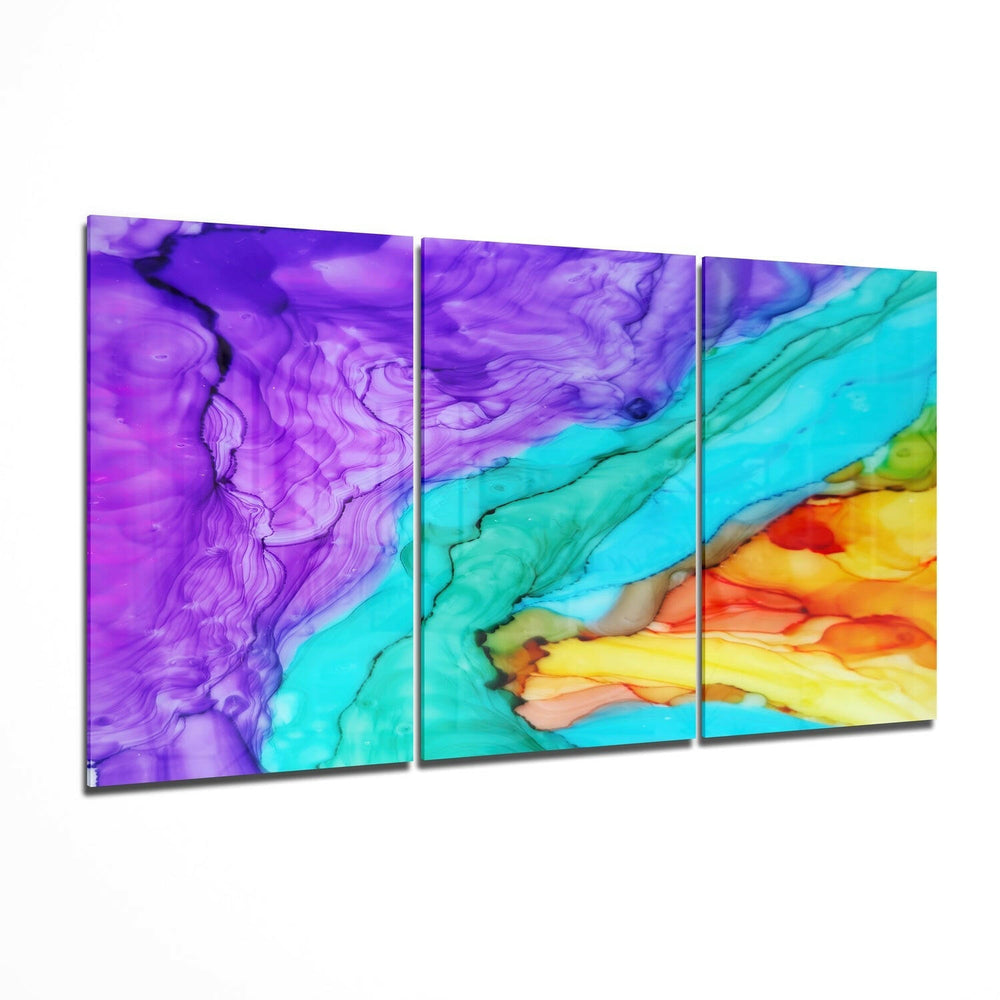 Colors Glass Wall Art.