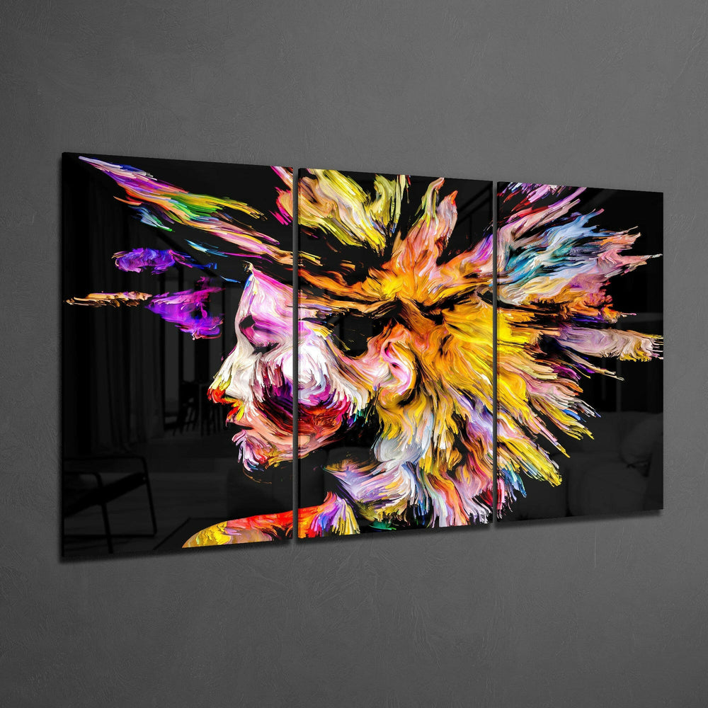 Colorful Thoughts Glass Art.