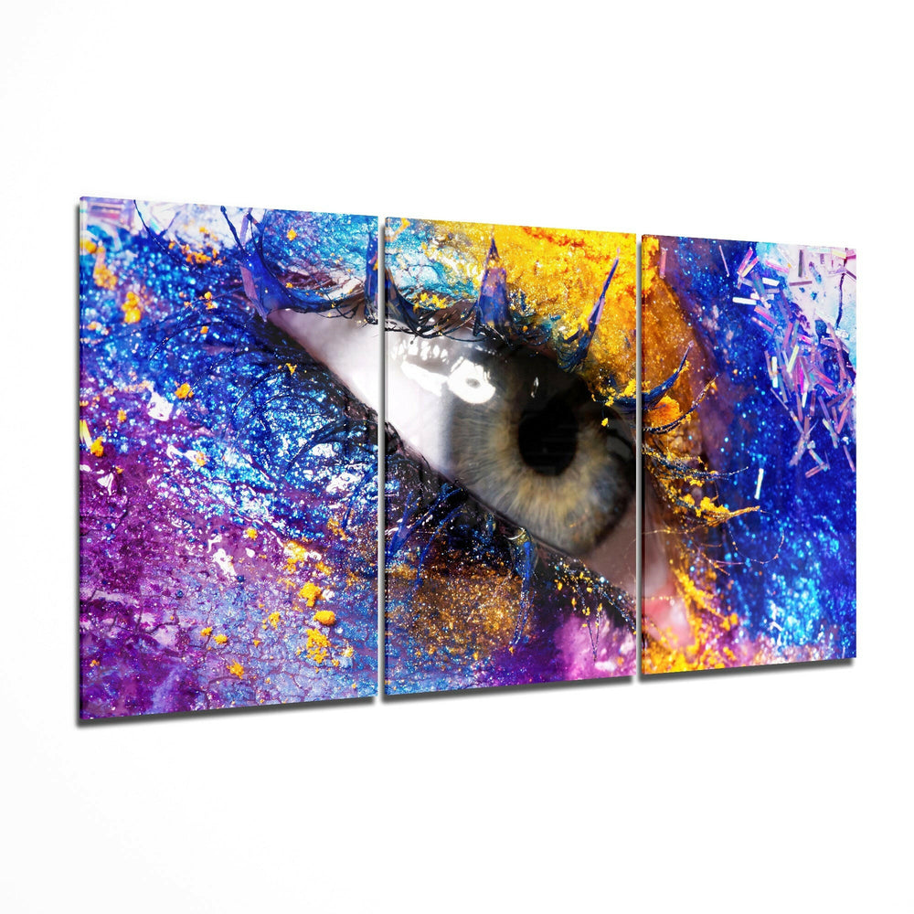 Eyelash Glass Art.
