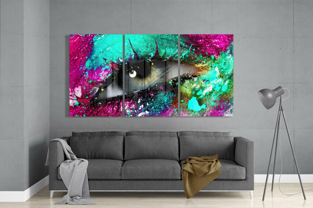 Eyelash Glass Art.