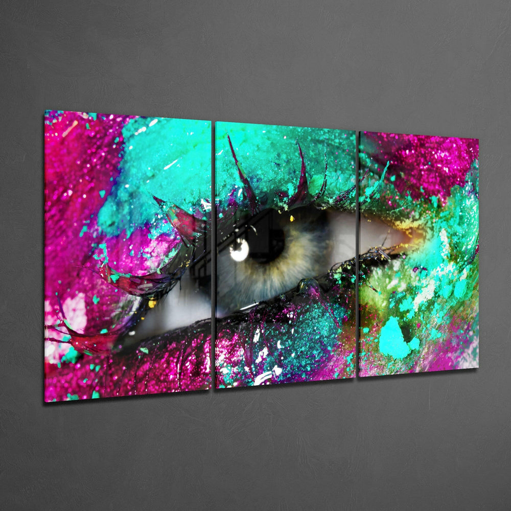 Eyelash Glass Art.