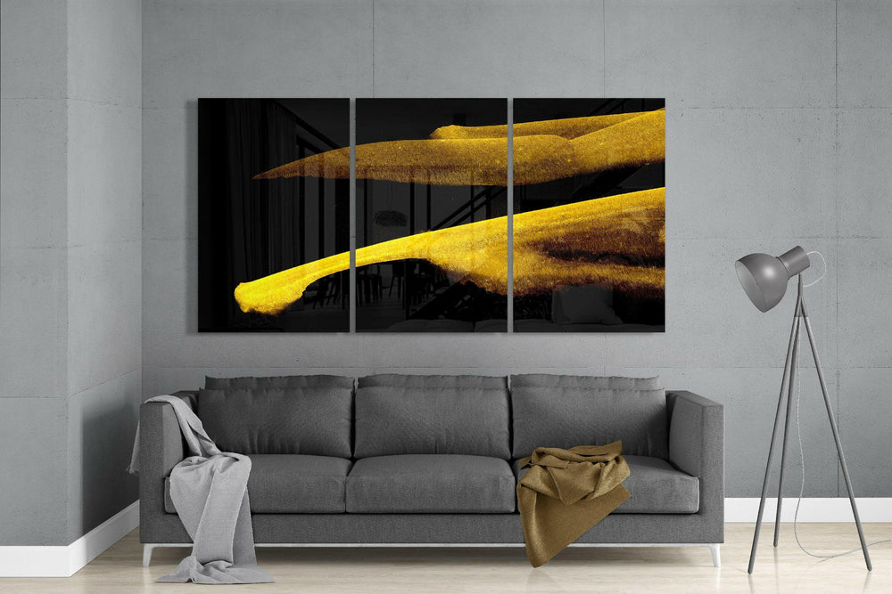 Yellow Touch Glass Art.