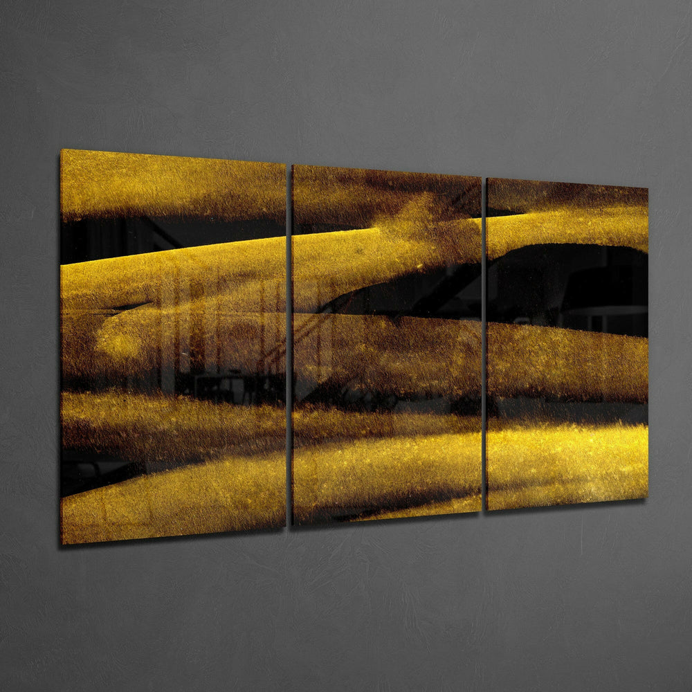 Yellow Touch Glass Art.