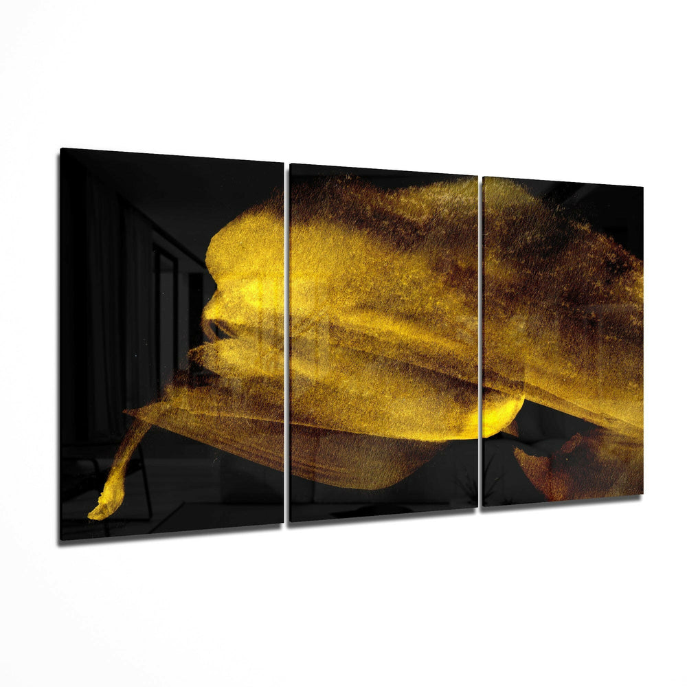 Yellow Touch Glass Art.