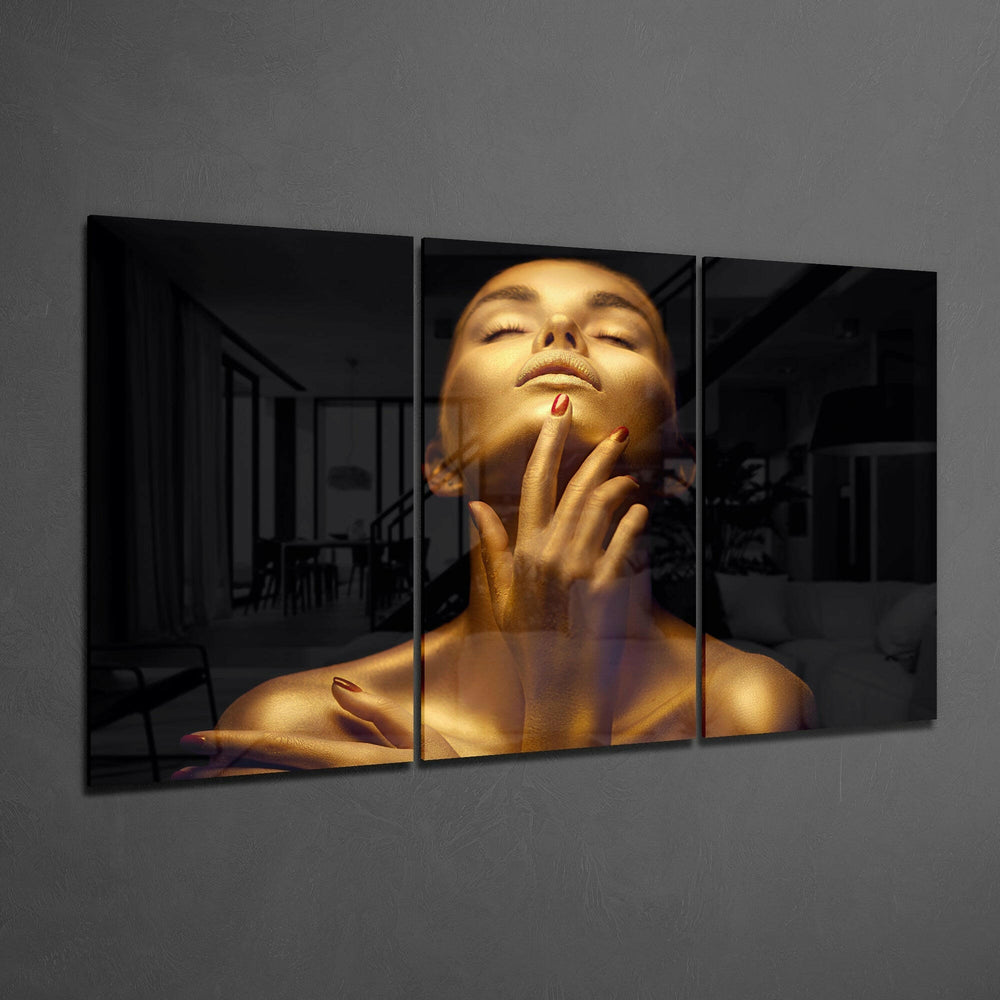 Woman Glass Art.