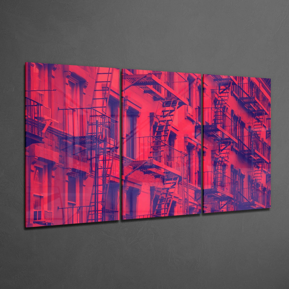 Buildings Glass Art.