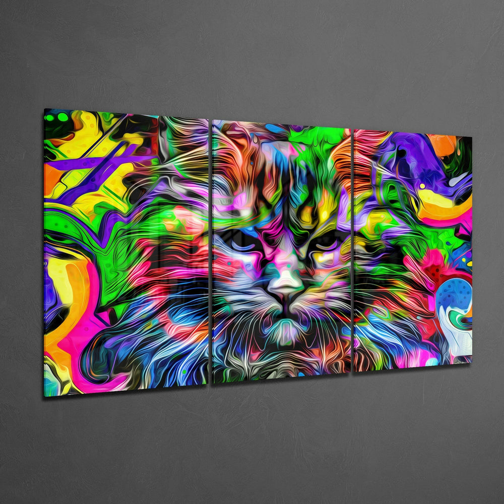 Cat Glass Art.