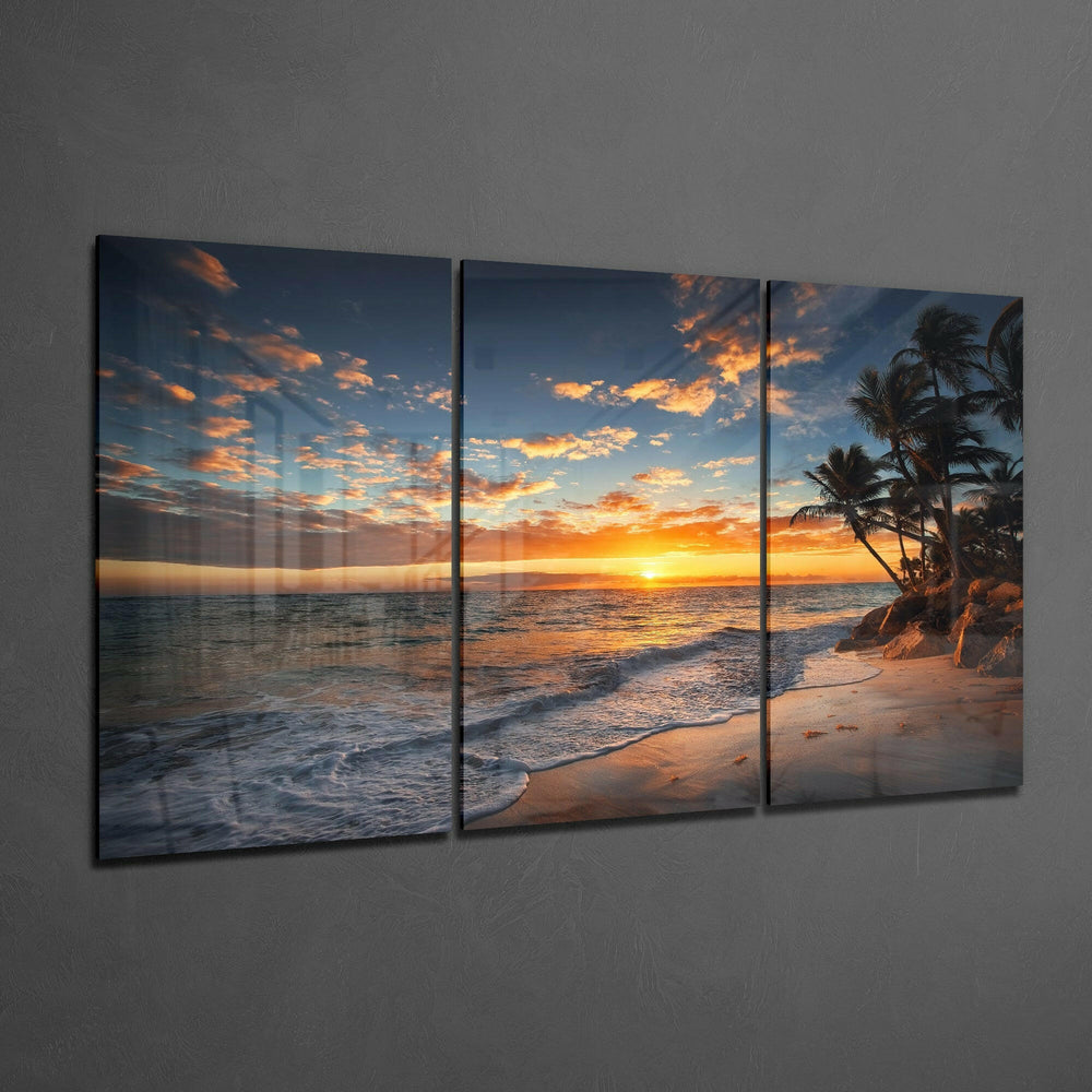 Sunset Mega Glass Wall Art.
