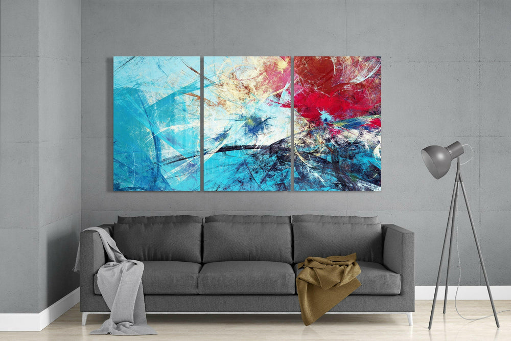 Blue Glass Art.