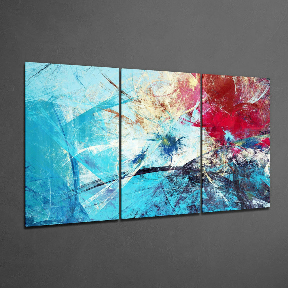 Blue Glass Art.