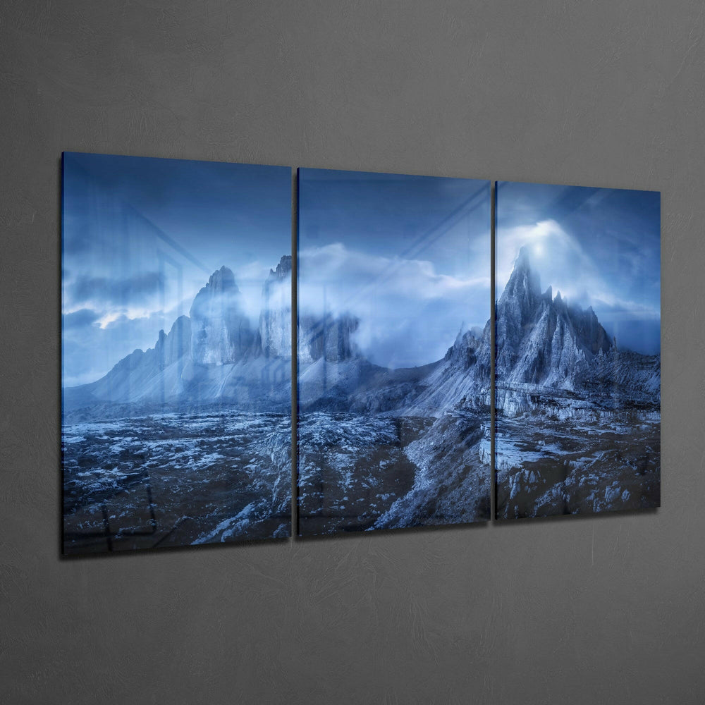 Mountains Glass Art.