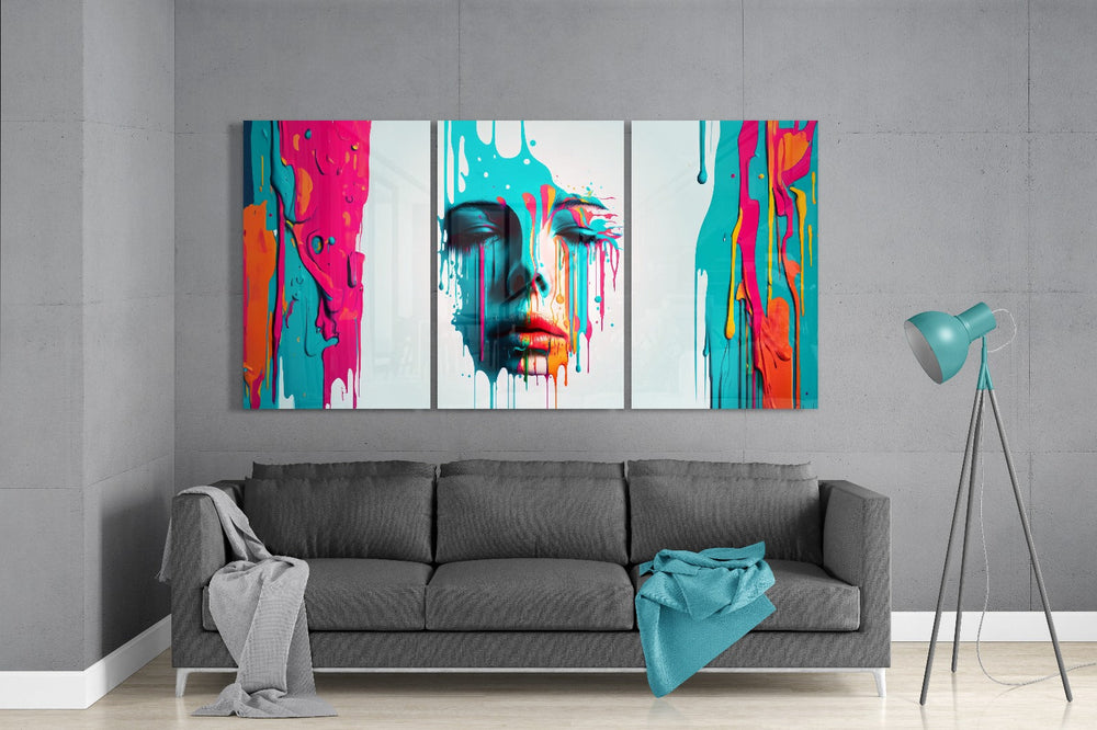 Face of Her Mega Glass Wall Art.