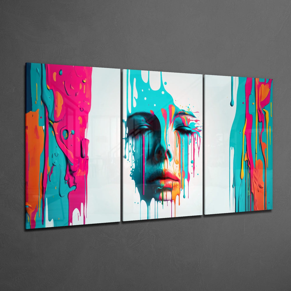Face of Her Mega Glass Wall Art.
