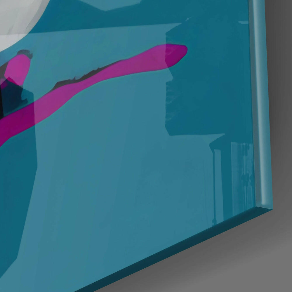 The Cubist Mind Glass Wall Art || Designer Collection