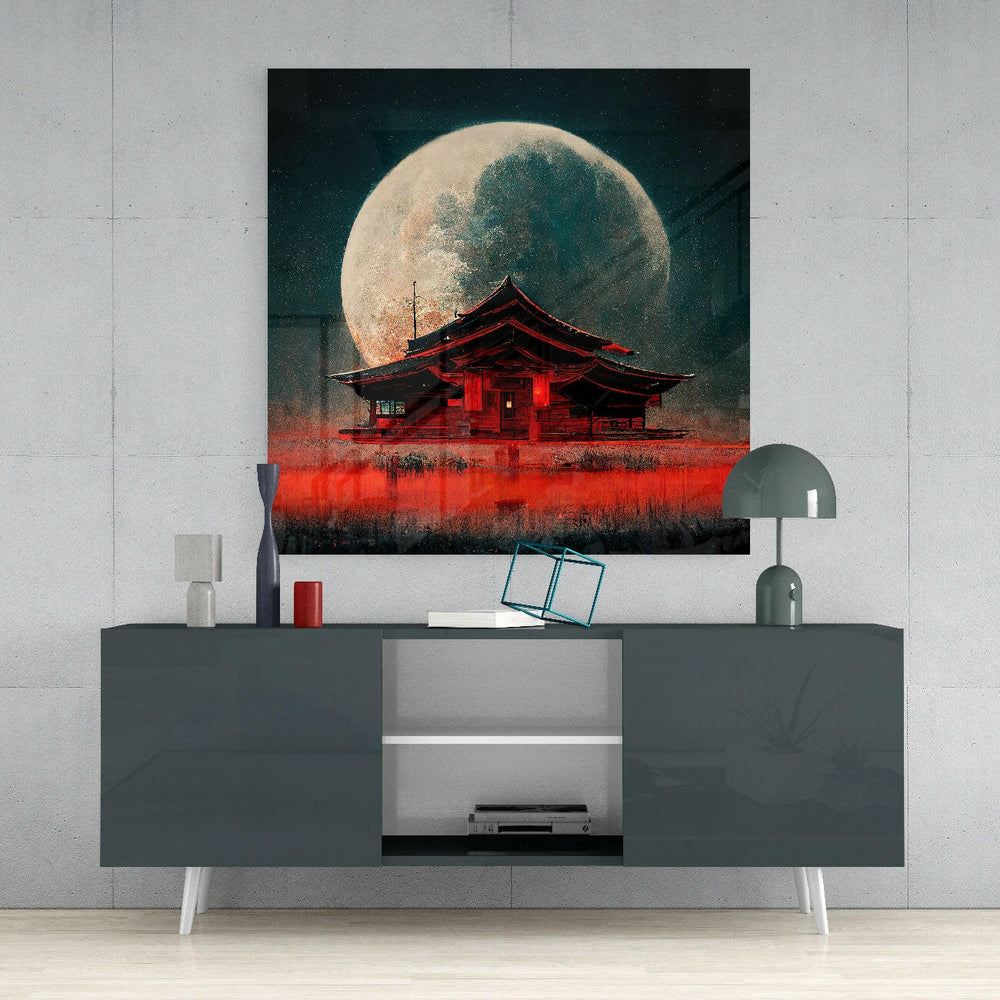 Monkeys' Home Glass Wall Art || Designer Collection.