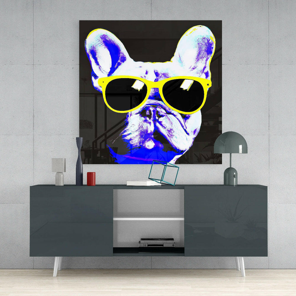 Cool Dog Glass Wall Art || Designers Collection.